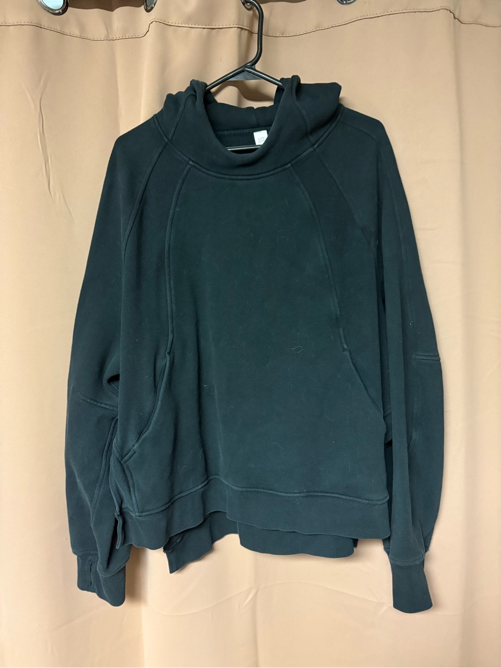 Lululemon Scuba Oversized Side-Slit Hoodie Size XL/XXL Black